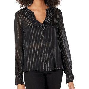 PAIGE Stefania Metallic Top